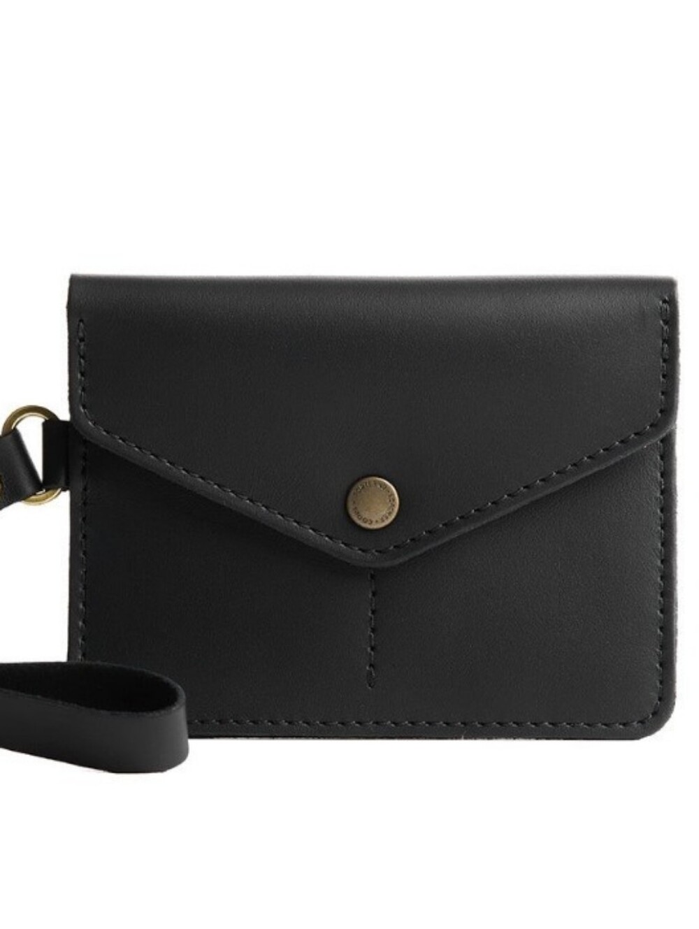 Portland Leather Mini Envelope Wallet - Black